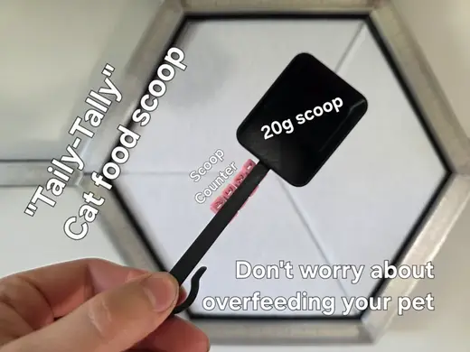 The "Tail-Tally" Cat Food Scoop