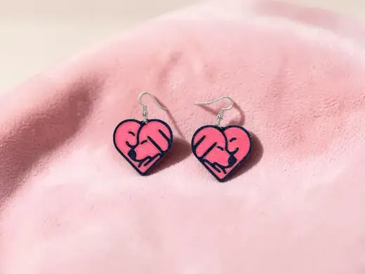 Animal love earrings