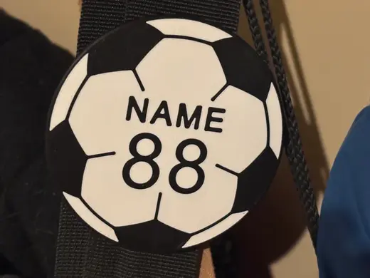 Soccer Ball Charm for Purse or Bag Strap Customize