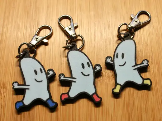 Ghost Family Member Keychain, Rhythm Heaven Groove