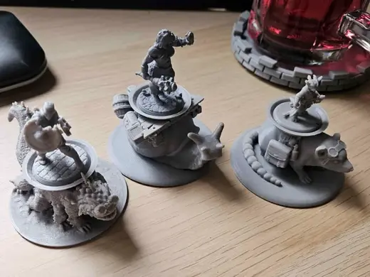 D&D Mount models (50mm base / 10x10ft game size)