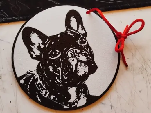 bulldog frances adorno navidad