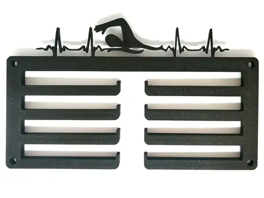 Swimming Medal Holder – Heartbeat Wall Display