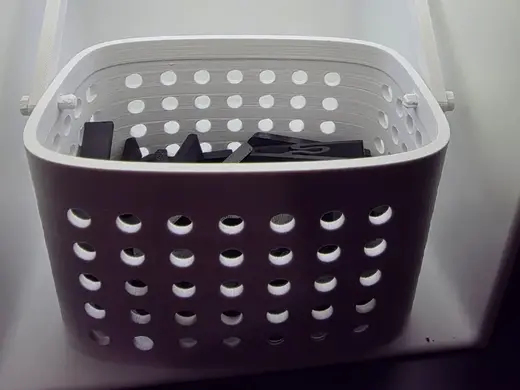 Basket for washing/clothes line
