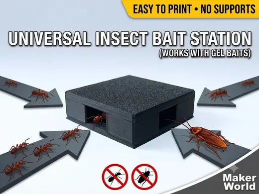 Universal Gel Bait Station for Ants & Roaches