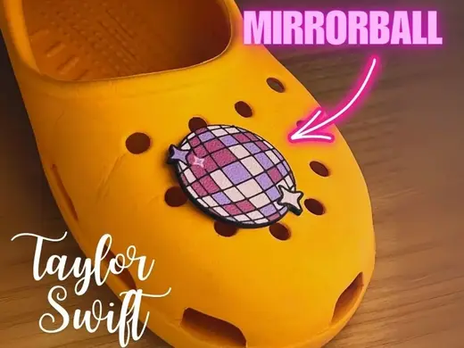 Taylor Swift Mirrorball shoe charms folklore album