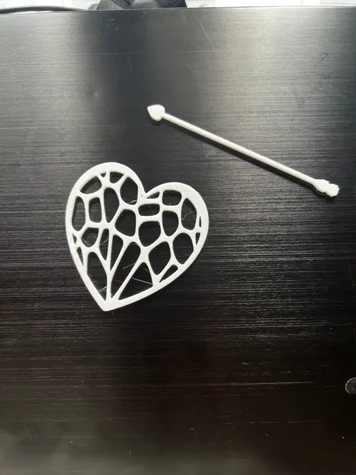 heart hair slide