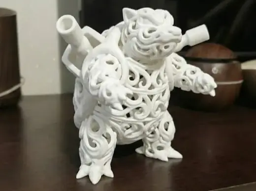 Blastoise Elementale: Edizione Arte Voronoi