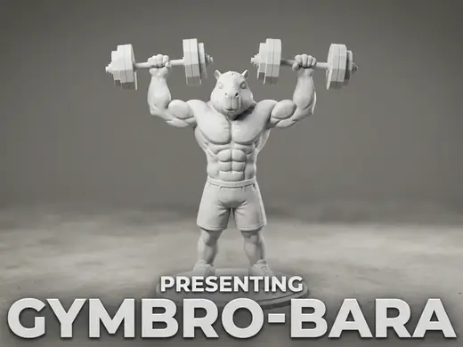 gymbro-bara strong capybara
