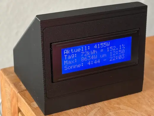 Arduino ESP32 LCD2004 Display Gehäuse Werkzeuglos