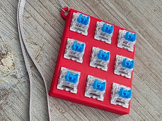 3x3 Keyboard Keycap Clicker Fidget