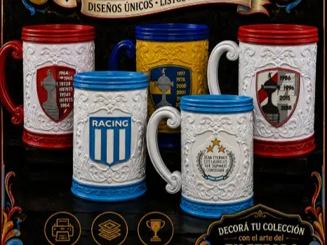 Chop cerveza Fileteado Porteño personalizable 3D