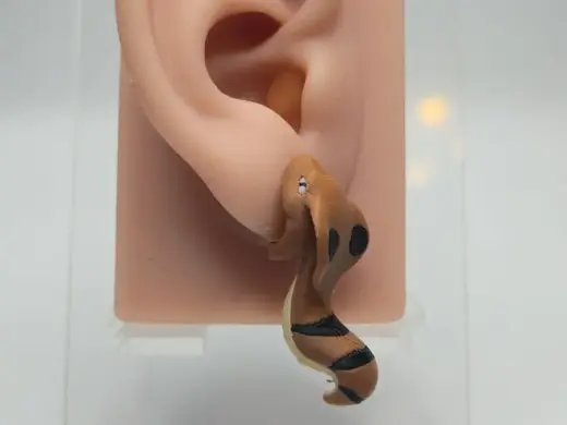 Cobra Snake Chomper Earrings