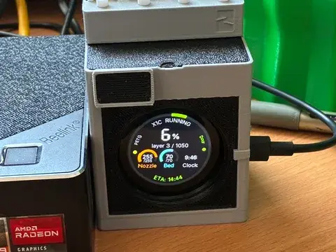 X1C Buddy – ESP32 Round Remote Monitor Case