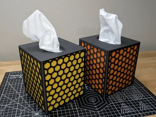 Hexagon Honeycomb Tissue Box Cover