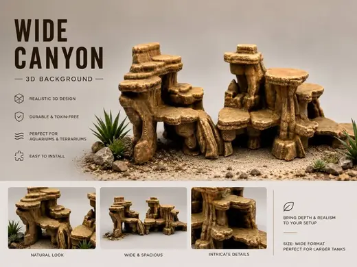 3D-Rückwand "Wide Canyon"