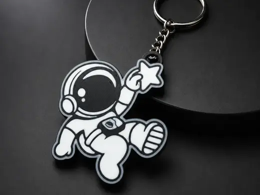 adorable Astronaut Keychain