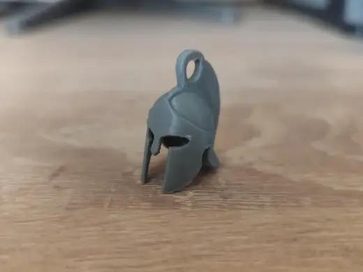 Spartan helmet keychain