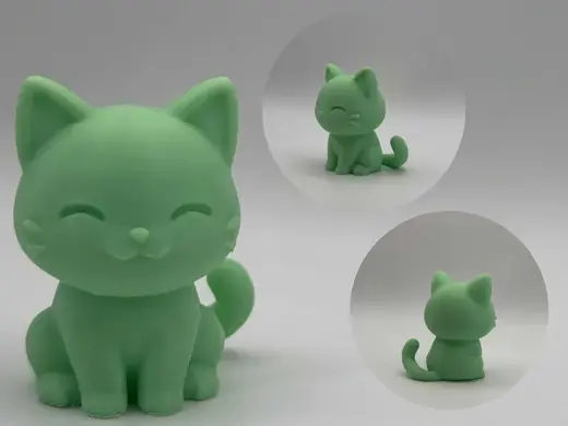 Smiley Chibi Cat – adorable happy kitten