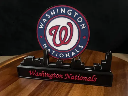 MLB Washington Nationals with skyline Display!