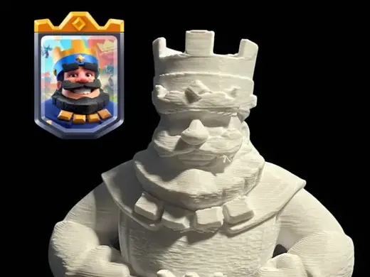 "Royale King" Clash Royale, Clash of Clans