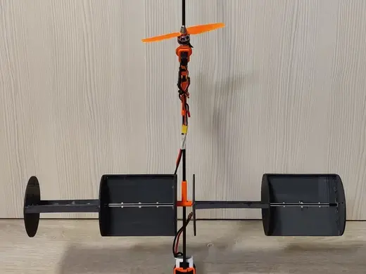 V2 - experimental magnus effect rc plane