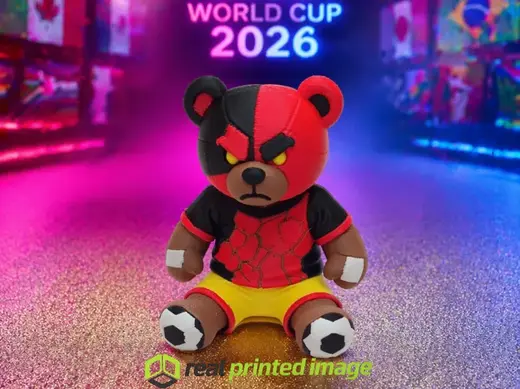Torbaer "GoalGrowl" WM Teddy Fussballfigur
