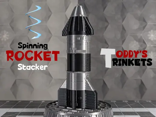 Spinning Rocket Stacker (SpaceX Starship V3 Style)