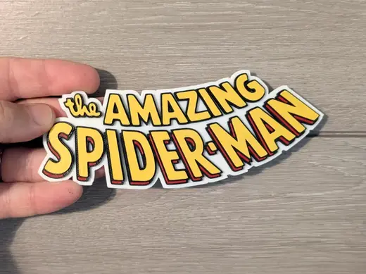 Amazing Spider-Man comic logo sign plaque 2-sizes