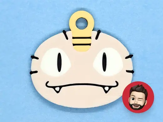 Pokemon Meowth keychain