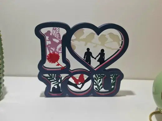 I love you mandala