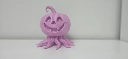 Halloween Smiling Pumpkin with Roots