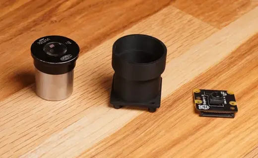 Pi Camera Module v2 to Olympus Eyepiece