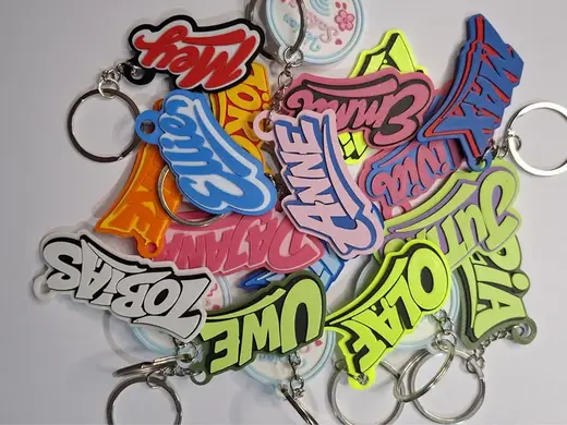 Schlüsselanhänger Olaf – stylischer 3D Druck Name