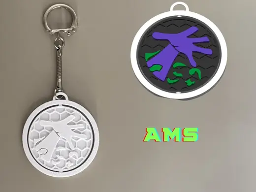 Warlock Spinner Keychain – Print in Place