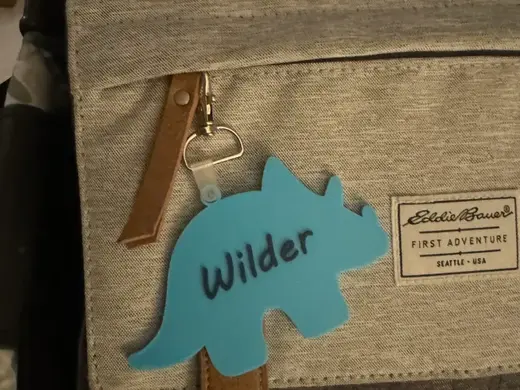 Dinosaur Name Tag
