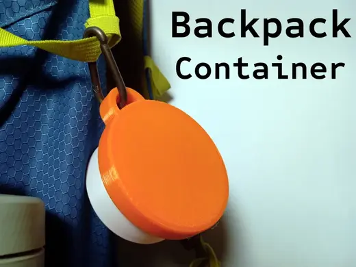 Backpack Container. Bait Box / Beach storage 70mm