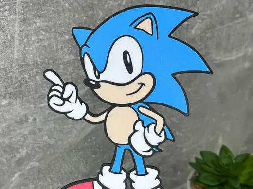 Sonic the Hedgehog Cake Topper AMS
