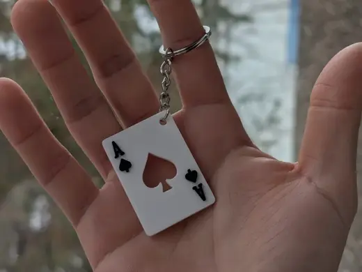 Ace of Spades - Keychain