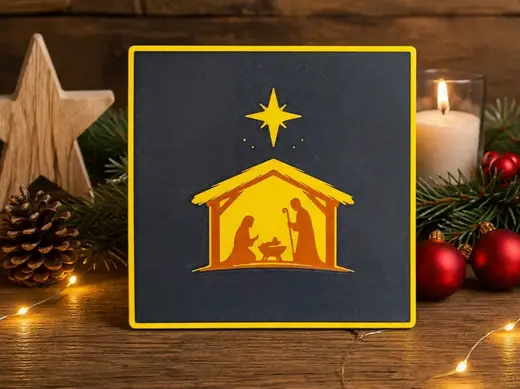 Christmas Nativity Star Magnet – Dispenser Face