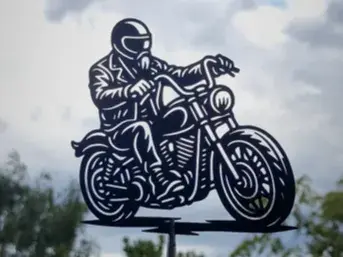 Stylish motorcycle silhouette