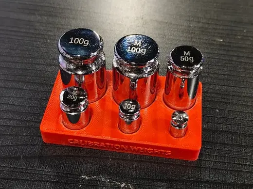 Calibration Weight Holder Organizer