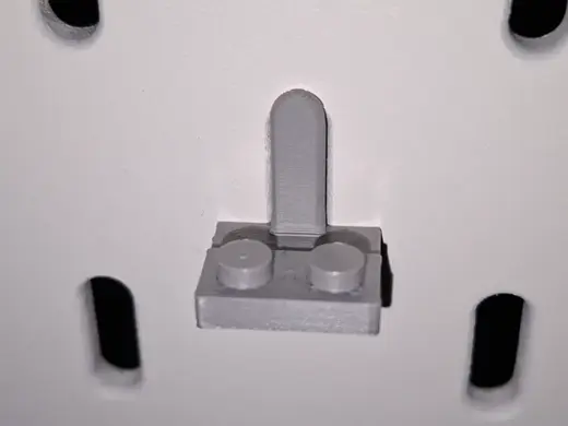 Klocek 2x1 dla mini figurek do Tablicy Ikea Skadis