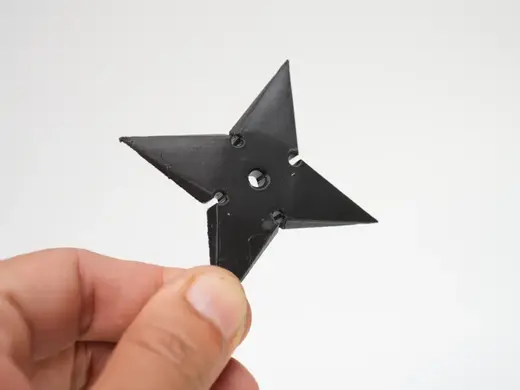 Classic 4-Point Shuriken | Easy 3D Print Display