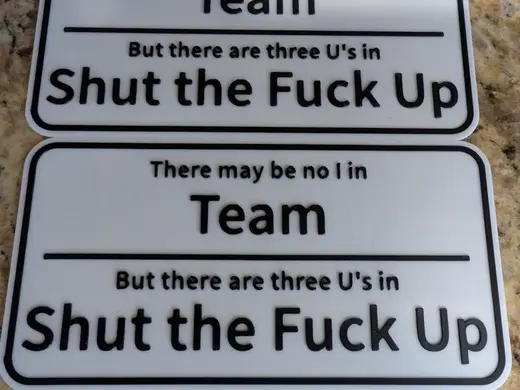 There may be no I in Team