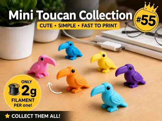 Mini Toucan Fidget - Micro Zoo