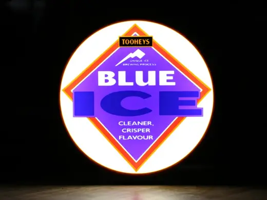 Tooheys Ice Blue Beer Logo LED Light Box