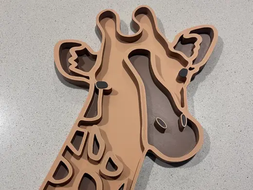 Safari Giraffe Sensory Play Board Montessori