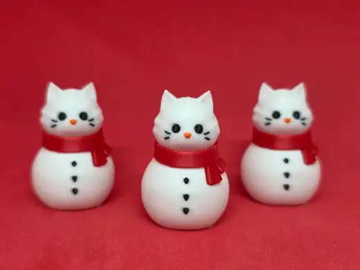Gatto pupazzo di neve keychain/decor no support