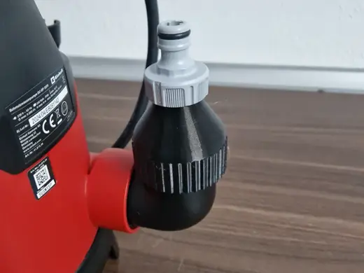 1 1/4" auf 1/2" Schmutzwasserpumpe auf Gardena
